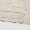 mutoni lifestyle Teppich Zina Creme Grau 200X290> Kurzflorteppiche
