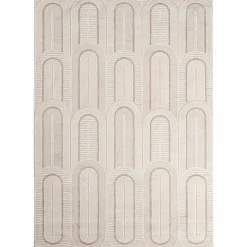 mutoni lifestyle Teppich Zina Creme Grau 200X290> Kurzflorteppiche