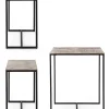 mutoni lifestyle Tisch + 2 Barhocker Amira Gold (3Tlg)> Bartische