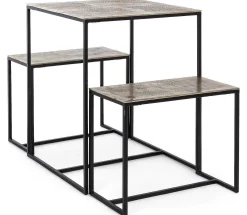 mutoni lifestyle Tisch + 2 Barhocker Amira Gold (3Tlg)><noscript><img width=