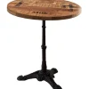 mutoni sweet home Tisch Mangoholz Gusseisen Natur Schwarz 60X73> Bistrotische
