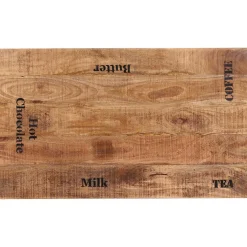 mutoni sweet home Tisch Mangoholz Gusseisen Natur Schwarz 120X65> Bistrotische