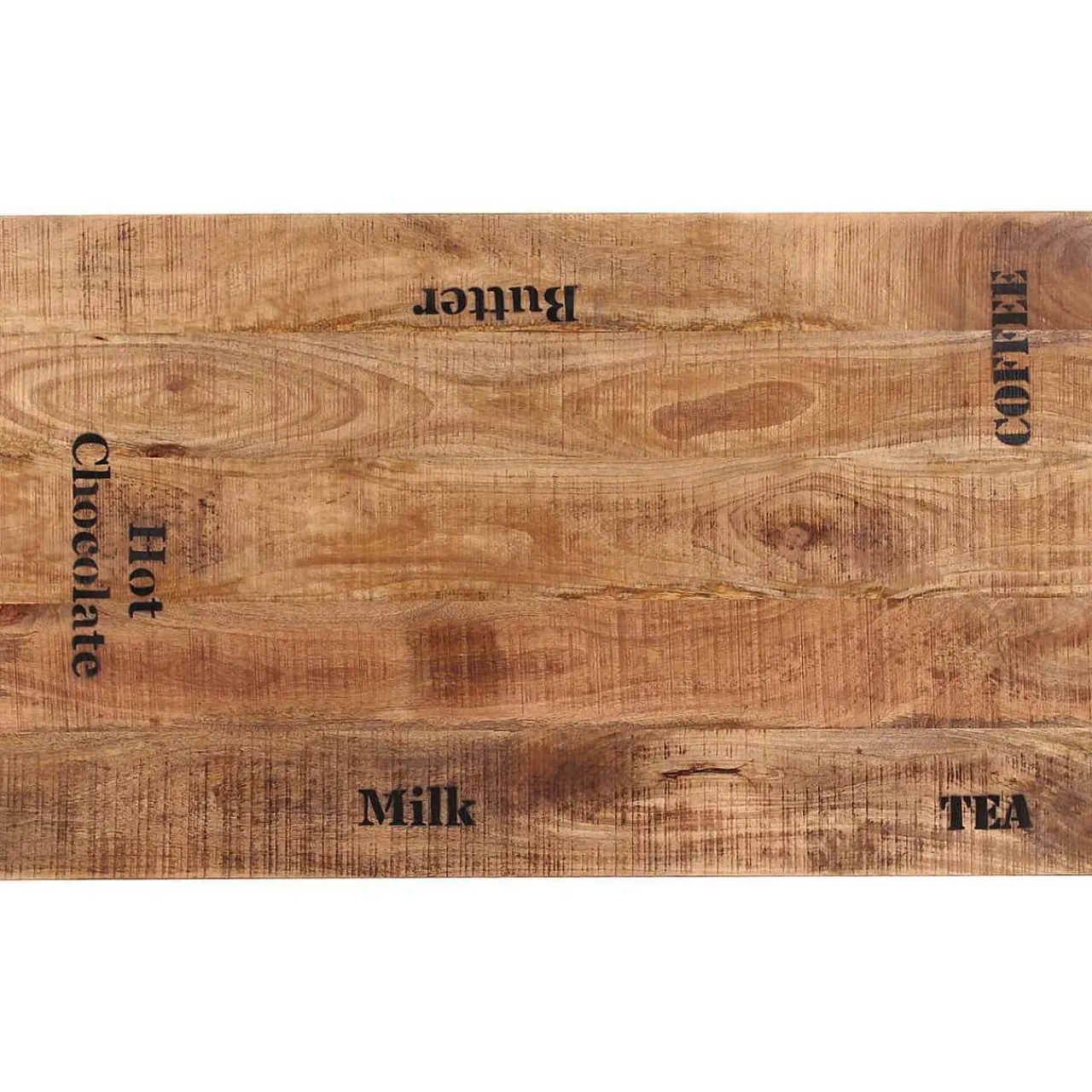 mutoni sweet home Tisch Mangoholz Gusseisen Natur Schwarz 120X65> Bistrotische