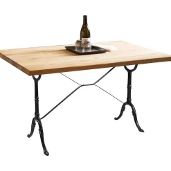 mutoni sweet home Tisch Wildeiche Gusseisen Natur 120X65> Bistrotische