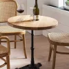 mutoni sweet home Tisch Wildeiche Gusseisen Natur Rund 60> Bistrotische