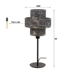 mutoni industrial Tischlampe Lantern 1L><noscript><img width=