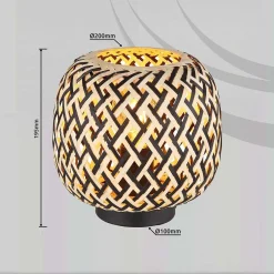 mutoni light Tischleuchte Colly Metall Schwarz Matt 1Xe27 Led 20> Led-Tischleuchten