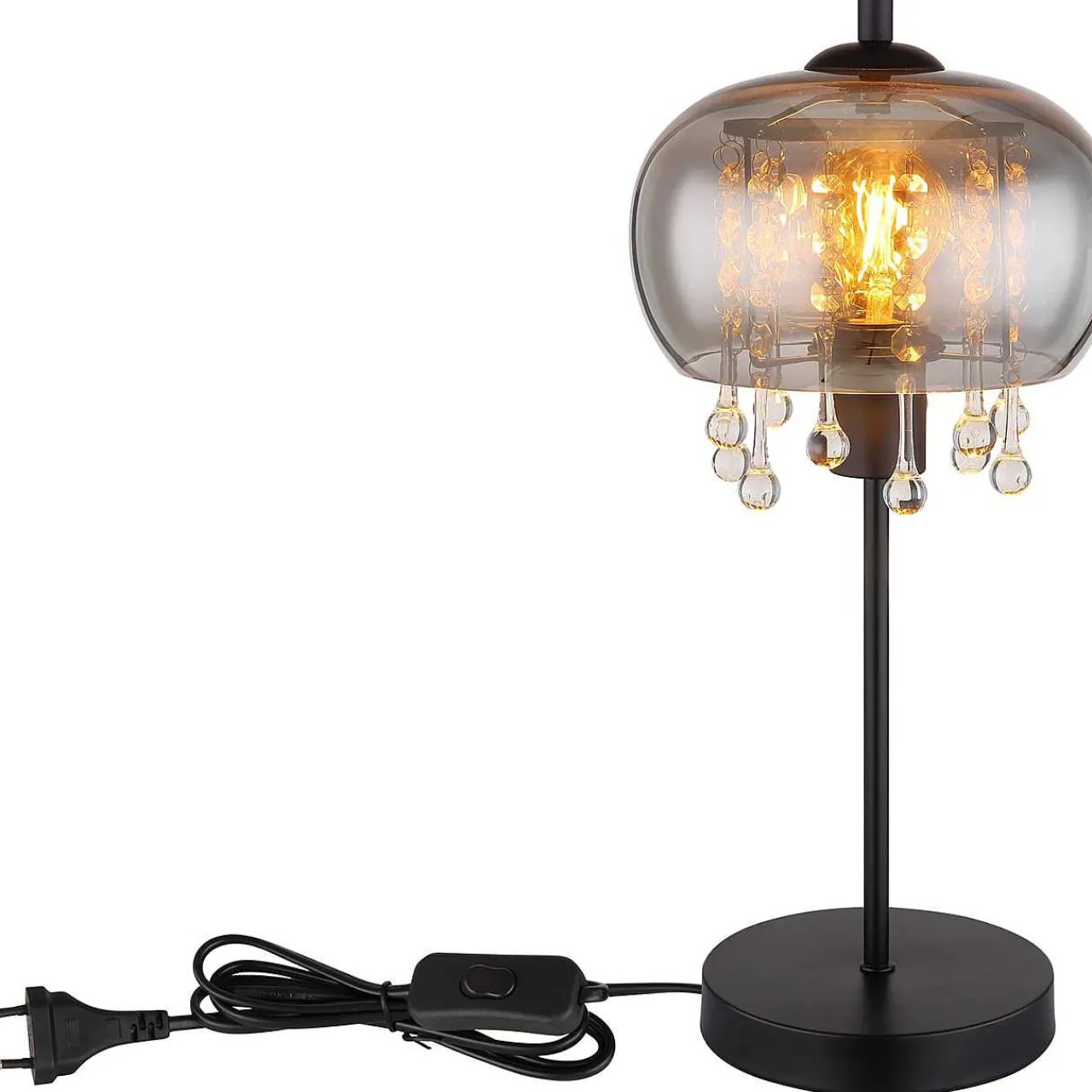 mutoni light Tischleuchte Corry Metall Schwarz Matt 1Xe27 Led> Led-Tischleuchten
