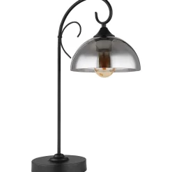 mutoni light Tischleuchte Cottage Metall Schwarz Matt 1Xe27><noscript><img width=