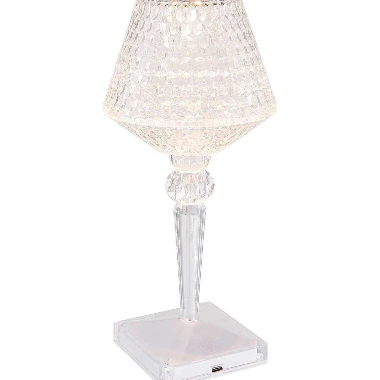 mutoni light Tischleuchte Gixi Klar Kristall Effekt Led> Led-Tischleuchten