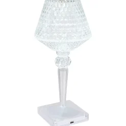 mutoni light Tischleuchte Gixi Klar Kristall Effekt Led><noscript><img width=