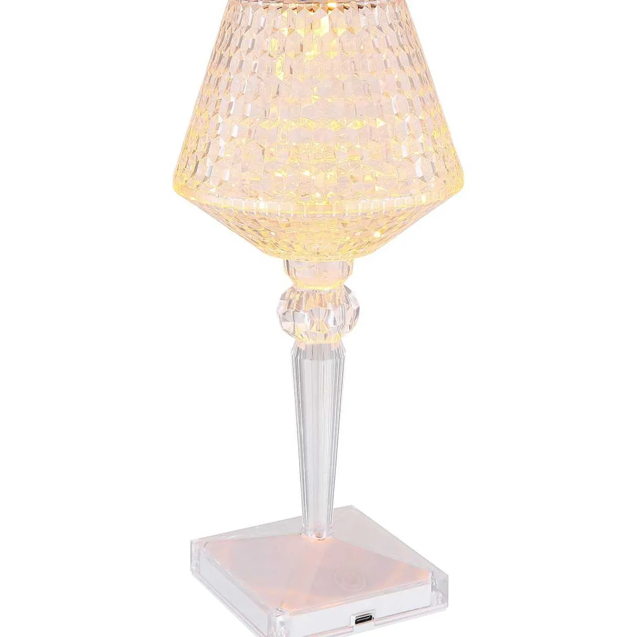 mutoni light Tischleuchte Gixi Klar Kristall Effekt Led> Led-Tischleuchten
