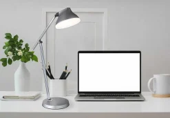 mutoni light Tischleuchte Halvar Aluminium Grau Matt Led><noscript><img width=