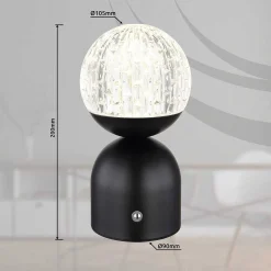mutoni light Tischleuchte Julsy Metall Schwarz Matt Led><noscript><img width=
