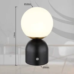 mutoni light Tischleuchte Julsy Metall Schwarz Matt Led 12><noscript><img width=