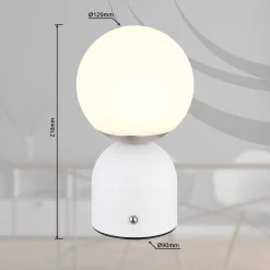 mutoni light Tischleuchte Julsy Metall Weiss Matt Led 12> Led-Tischleuchten