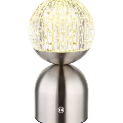 mutoni light Tischleuchte Julsy Metall Nickel Matt Led> Led-Tischleuchten