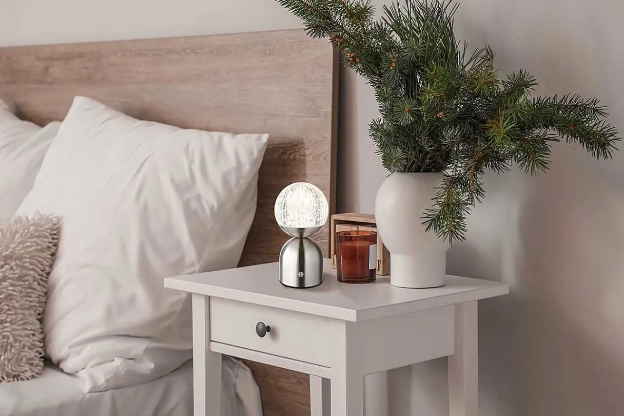 mutoni light Tischleuchte Julsy Metall Nickel Matt Led> Led-Tischleuchten