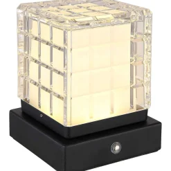 mutoni light Tischleuchte Lunki Metall Schwarz Matt Led 10><noscript><img width=