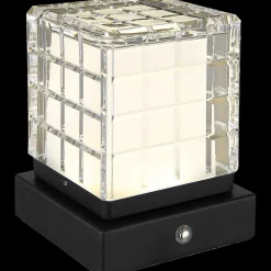 mutoni light Tischleuchte Lunki Metall Schwarz Matt Led 10><noscript><img width=