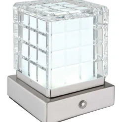 mutoni light Tischleuchte Lunki Metall Silber Matt Led 10> Led-Tischleuchten
