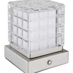 mutoni light Tischleuchte Lunki Metall Silber Matt Led 10><noscript><img width=