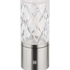mutoni light Tischleuchte Lunki Metall Silber Matt Led 19> Led-Tischleuchten