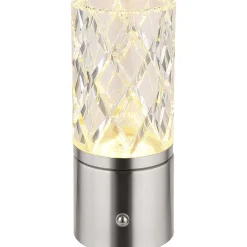 mutoni light Tischleuchte Lunki Metall Silber Matt Led 19><noscript><img width=