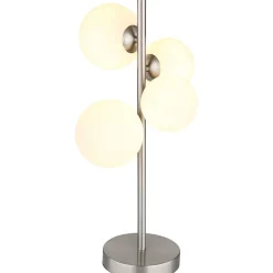 mutoni light Tischleuchte Riha Metall Nickel Matt 4Xg9 Led><noscript><img width=