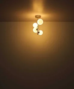 mutoni light Tischleuchte Riha Metall Nickel Matt 4Xg9 Led><noscript><img width=