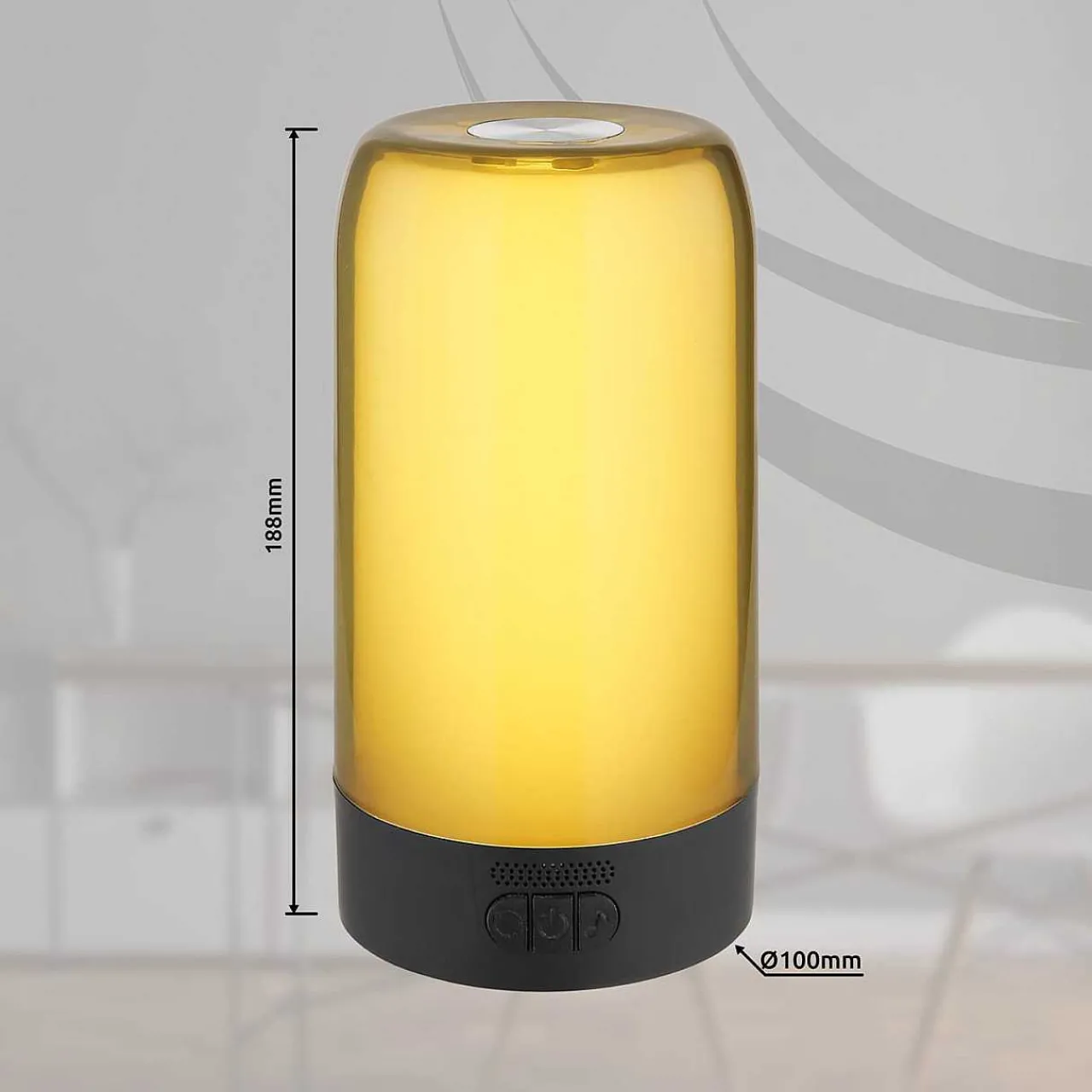 mutoni light Tischleuchte Sandrina Schwarz Matt Rgb Led> Led-Tischleuchten