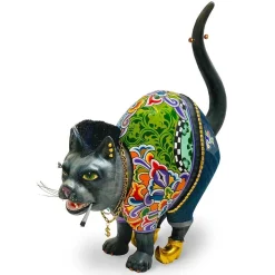Toms Drag Katze Dj B@Ndit L> Toms Drag Deko Objekte