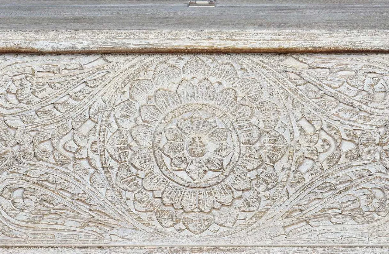mutoni inspiration Truhe Cottage Mango Vintage Weiss 150X50> Kisten & Truhen