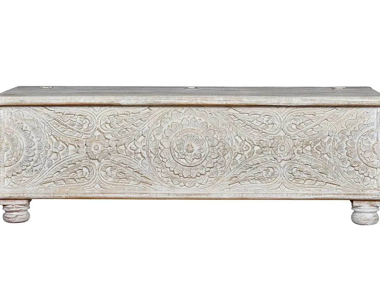 mutoni inspiration Truhe Cottage Mango Vintage Weiss 150X50> Kisten & Truhen