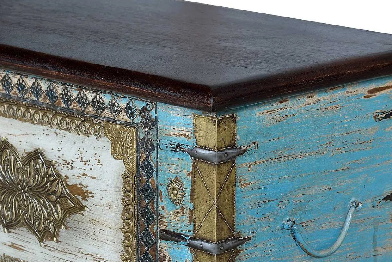 mutoni inspiration Truhe Mango Blau Vintage 116X40> Kisten & Truhen