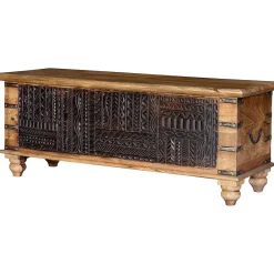 mutoni inspiration Truhe Mango Braun Bicolor 116X40> Kisten & Truhen