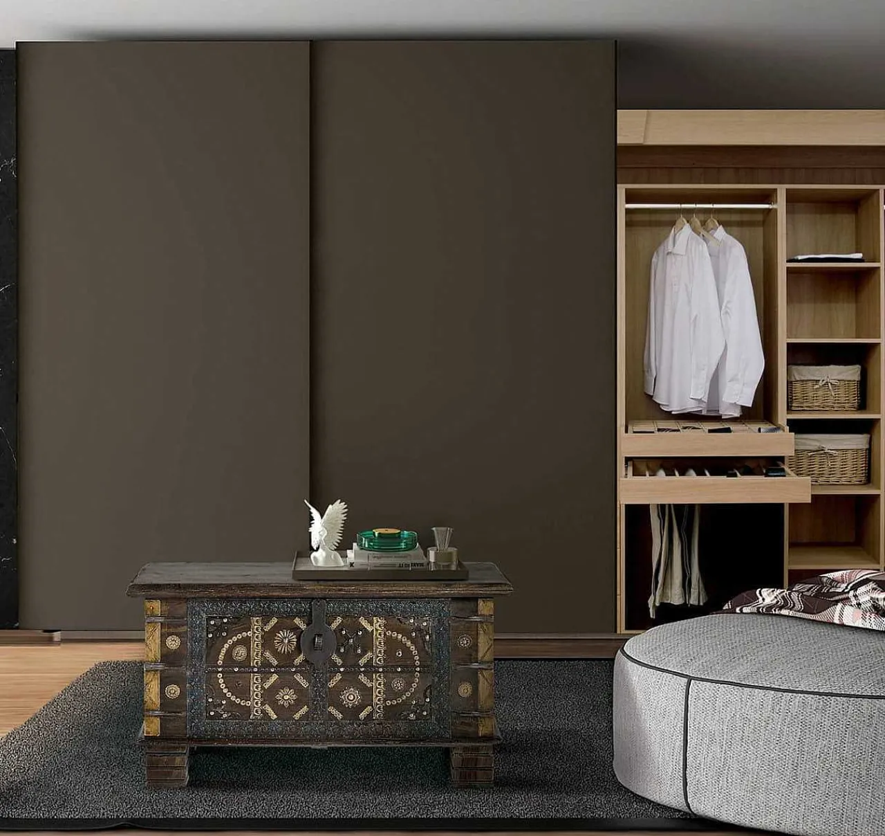 mutoni inspiration Truhe Mango Dunkelbraun 80X40> Kisten & Truhen