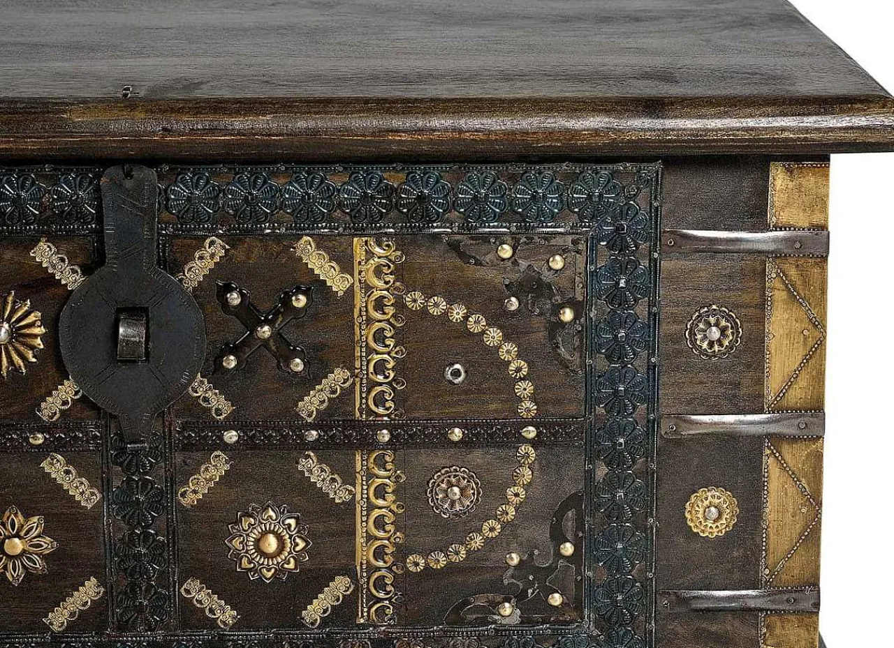 mutoni inspiration Truhe Mango Dunkelbraun 80X40> Kisten & Truhen