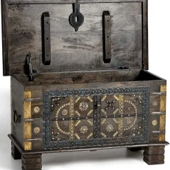 mutoni inspiration Truhe Mango Dunkelbraun 80X40><noscript><img width=