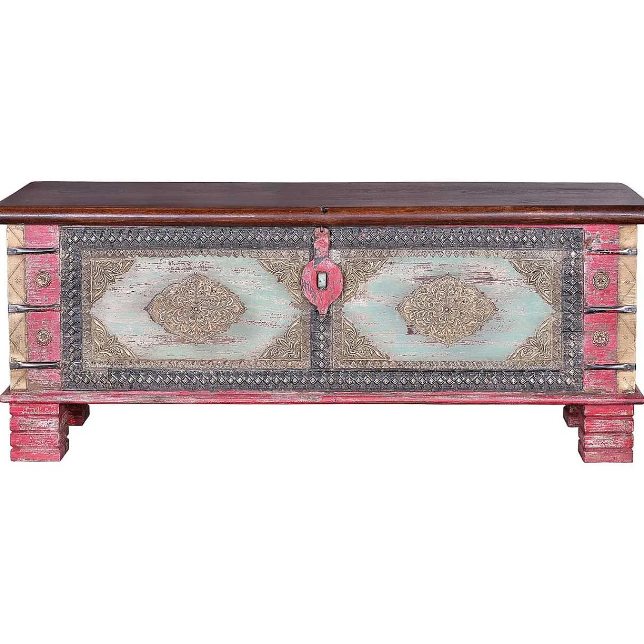 mutoni inspiration Truhe Mango Vintage Rot 116X40> Kisten & Truhen