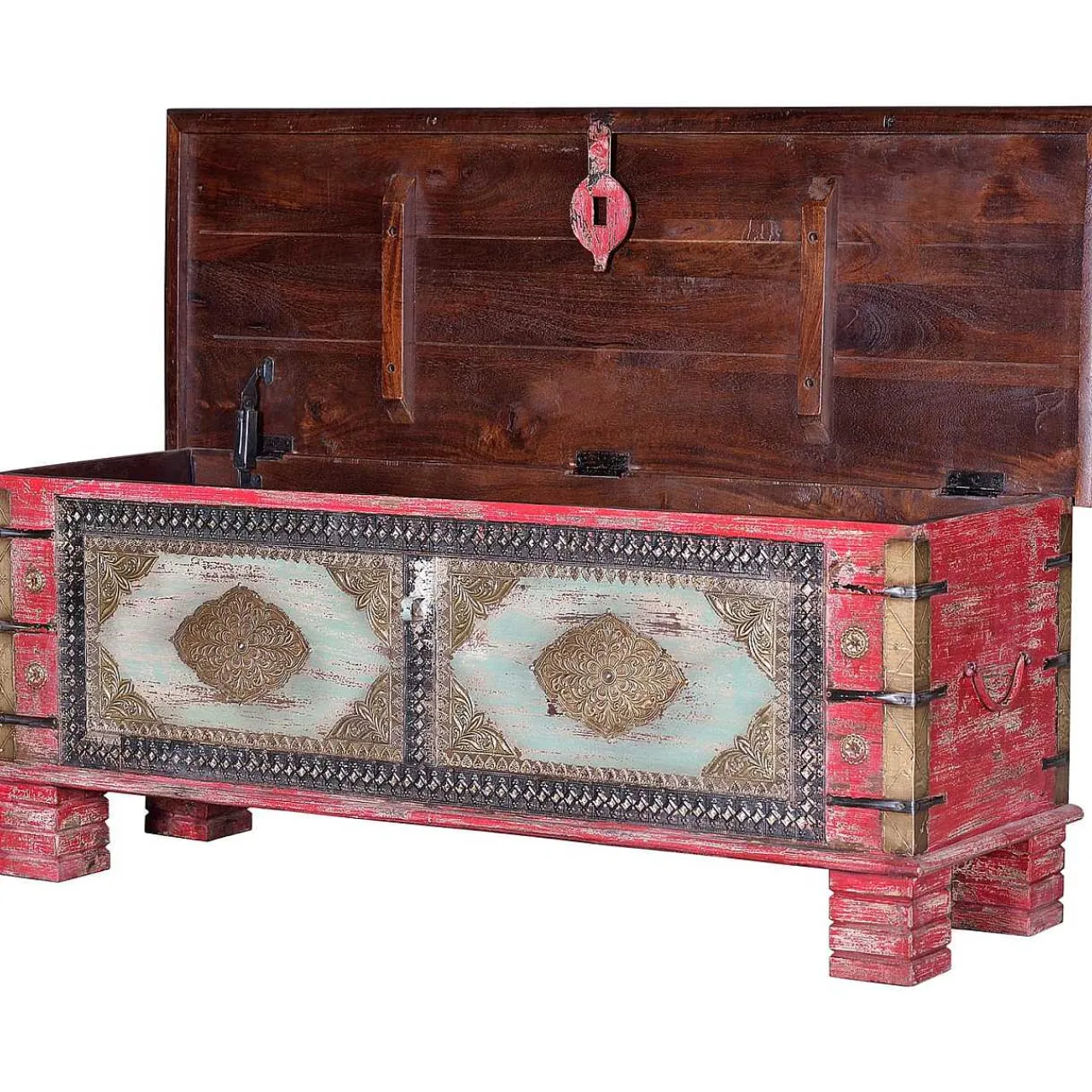 mutoni inspiration Truhe Mango Vintage Rot 116X40> Kisten & Truhen