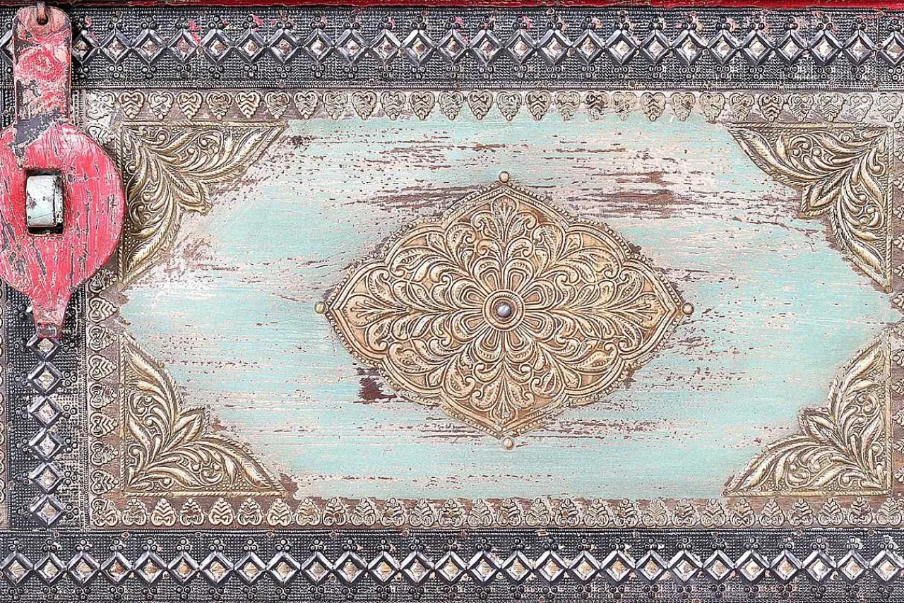 mutoni inspiration Truhe Mango Vintage Rot 116X40> Kisten & Truhen