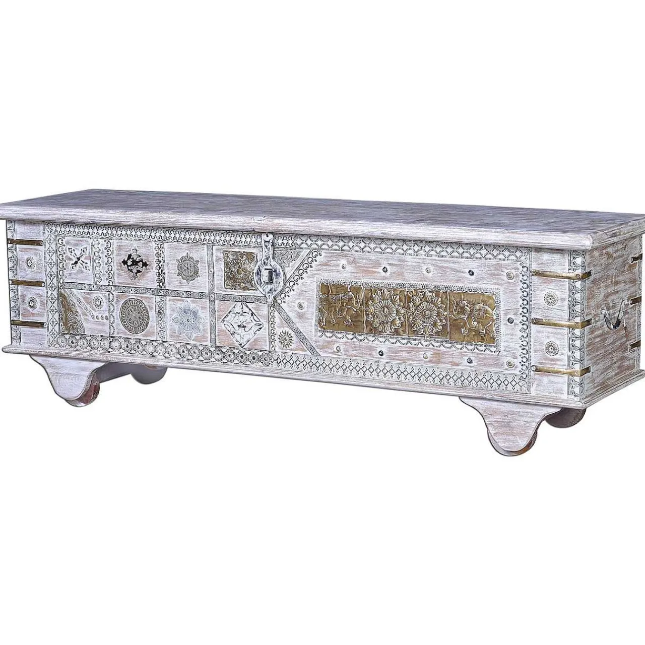mutoni inspiration Truhe Mango Vintage Weiss 145X40> Kisten & Truhen