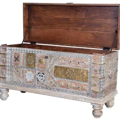 mutoni inspiration Truhe Mango Vintage Weiss 100X40><noscript><img width=