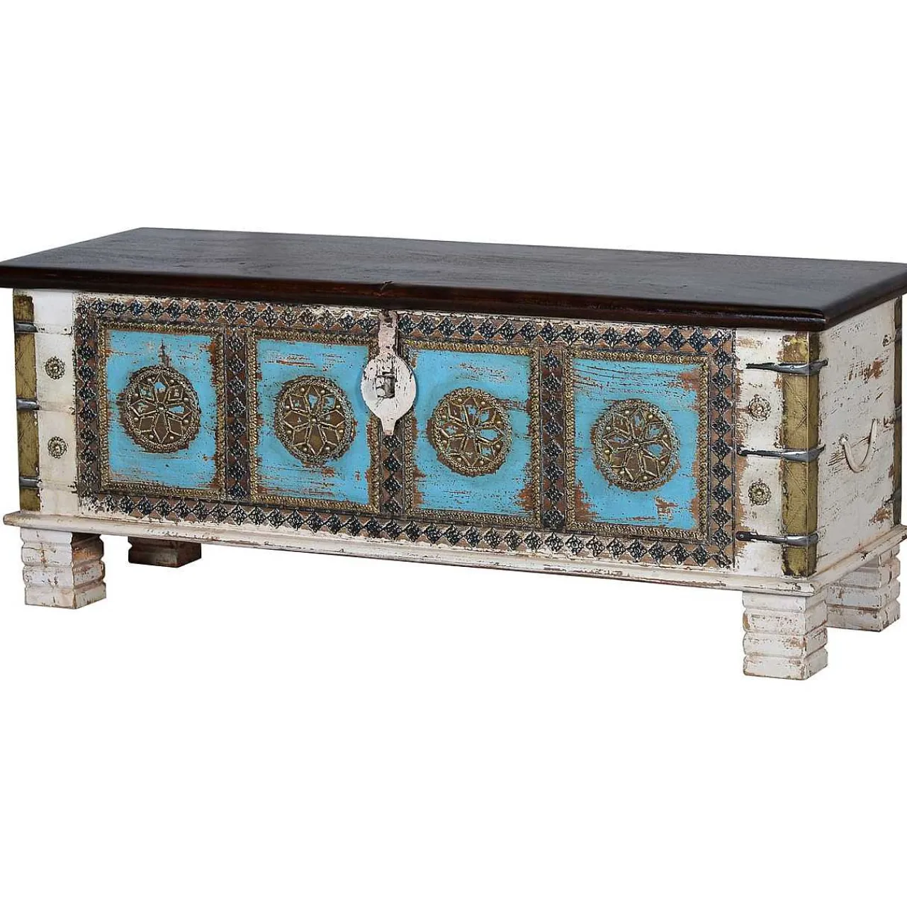 mutoni inspiration Truhe Mango Vintage Weiss 116X40> Kisten & Truhen