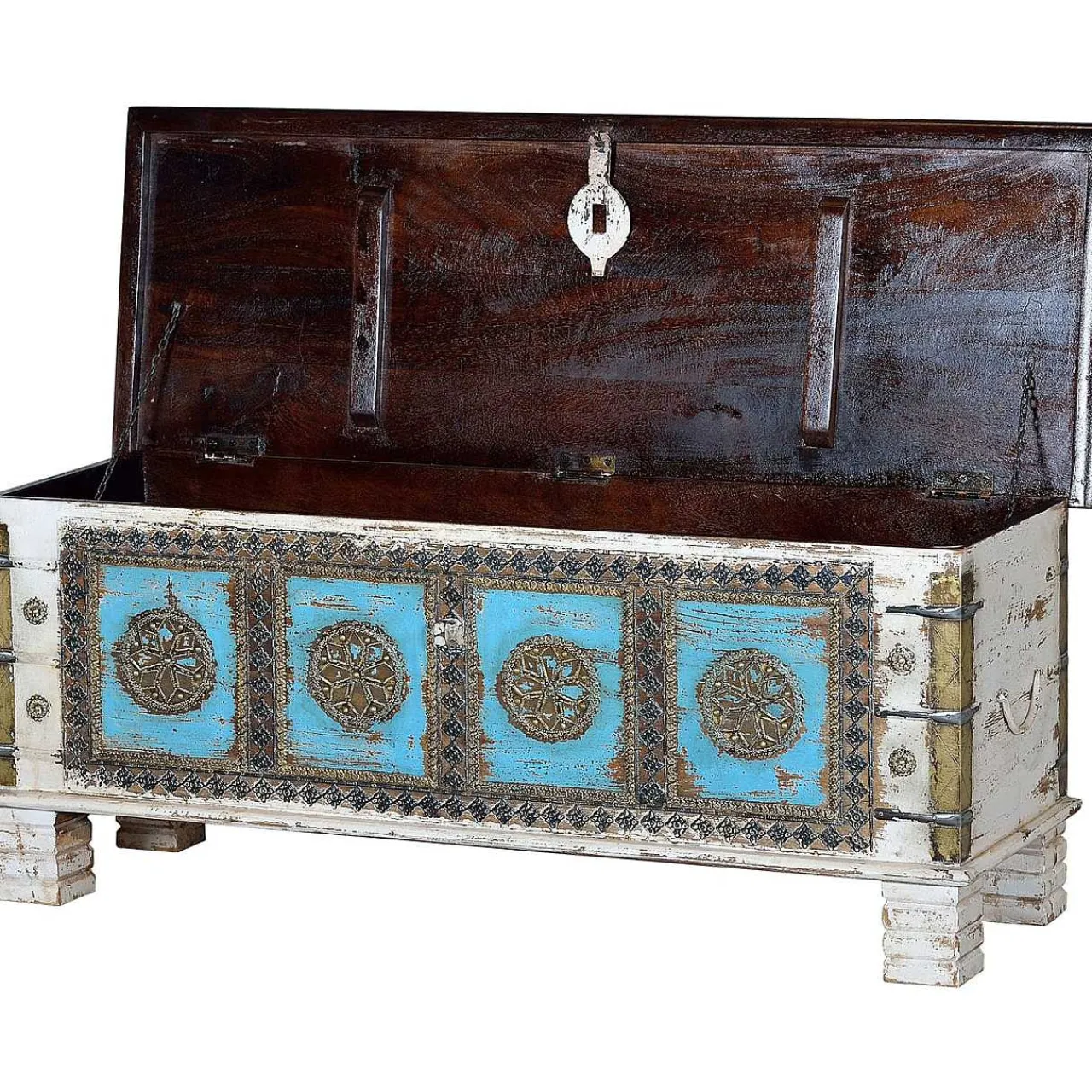 mutoni inspiration Truhe Mango Vintage Weiss 116X40> Kisten & Truhen