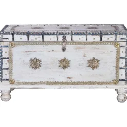 mutoni inspiration Truhe Mango Vintage Weiss 100X40> Kisten & Truhen