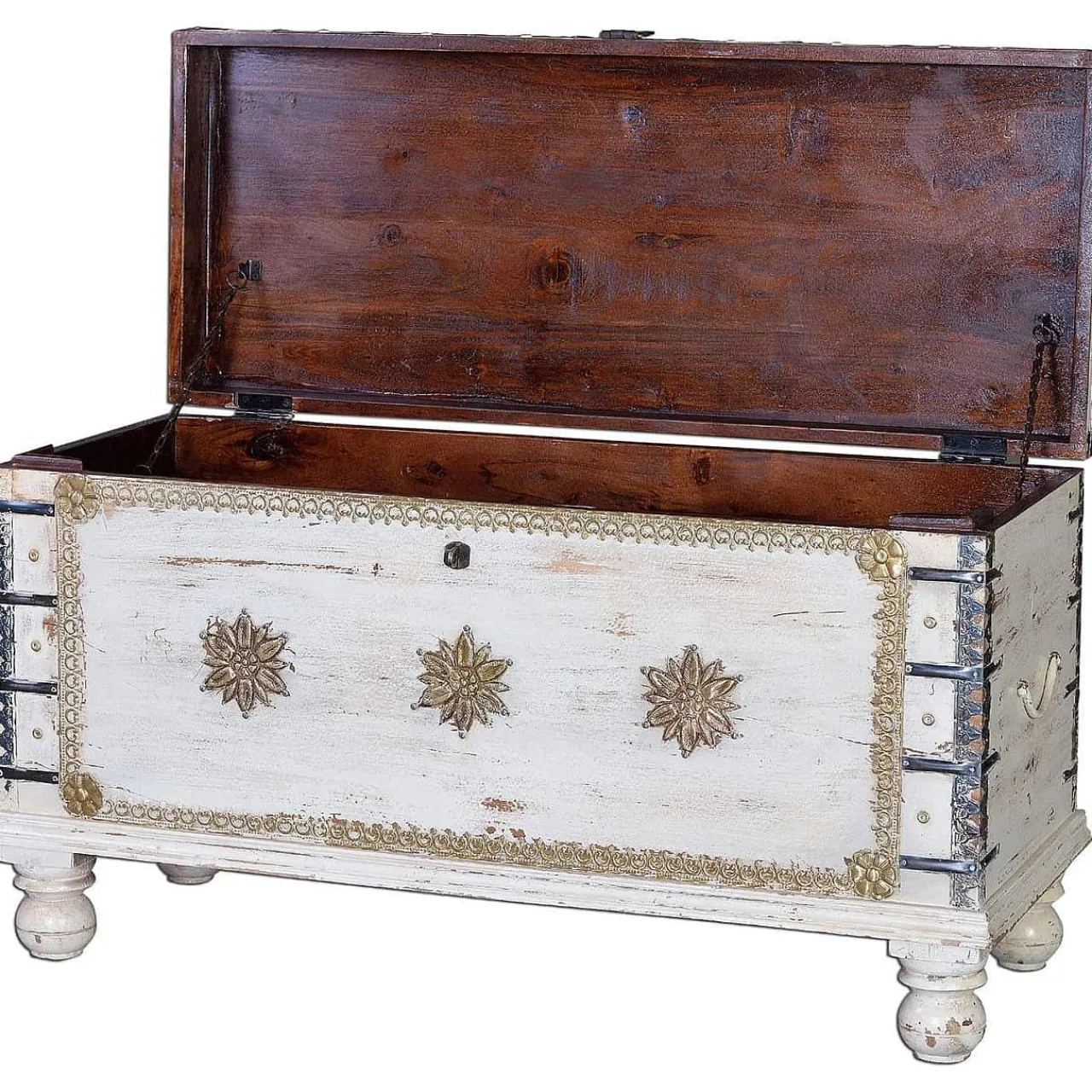 mutoni inspiration Truhe Mango Vintage Weiss 100X40> Kisten & Truhen