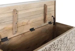 mutoni inspiration Truhe Mangoholz Antikweiss 116> Kisten & Truhen