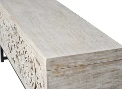 mutoni inspiration Truhe Mykonos Mango Vintage Weiss 116X40> Kisten & Truhen